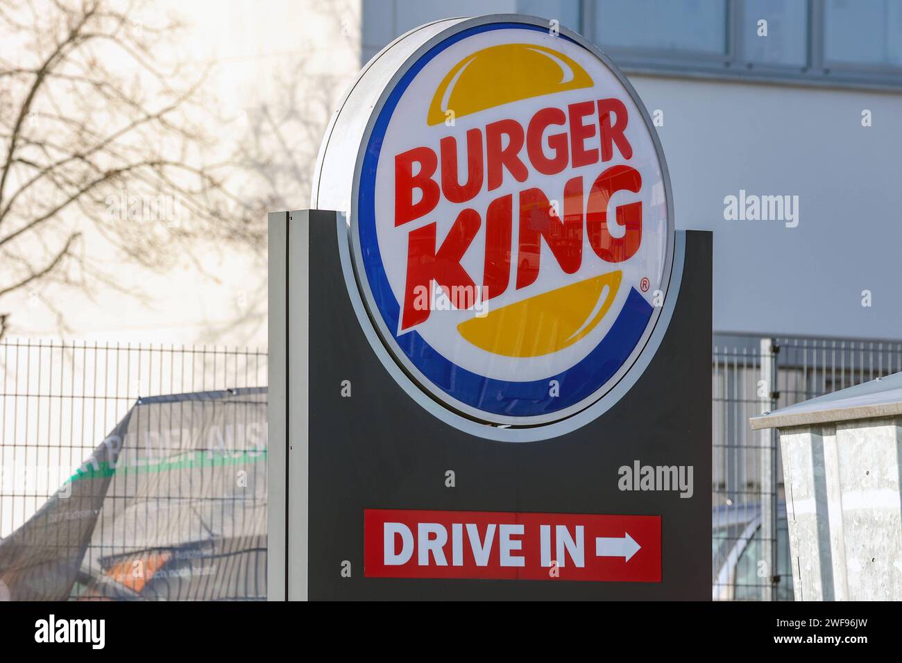 Eine filiale der fastfood Kette Burger King. Burger King Am 29.01.2024 à Siegen/Deutschland. *** Une succursale de la chaîne de restauration rapide Burger King Burger King sur 29 01 2024 à Siegen Allemagne Banque D'Images