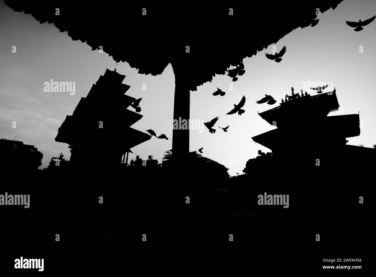 Bhaktapur. Durbar Square, Népal. Banque D'Images