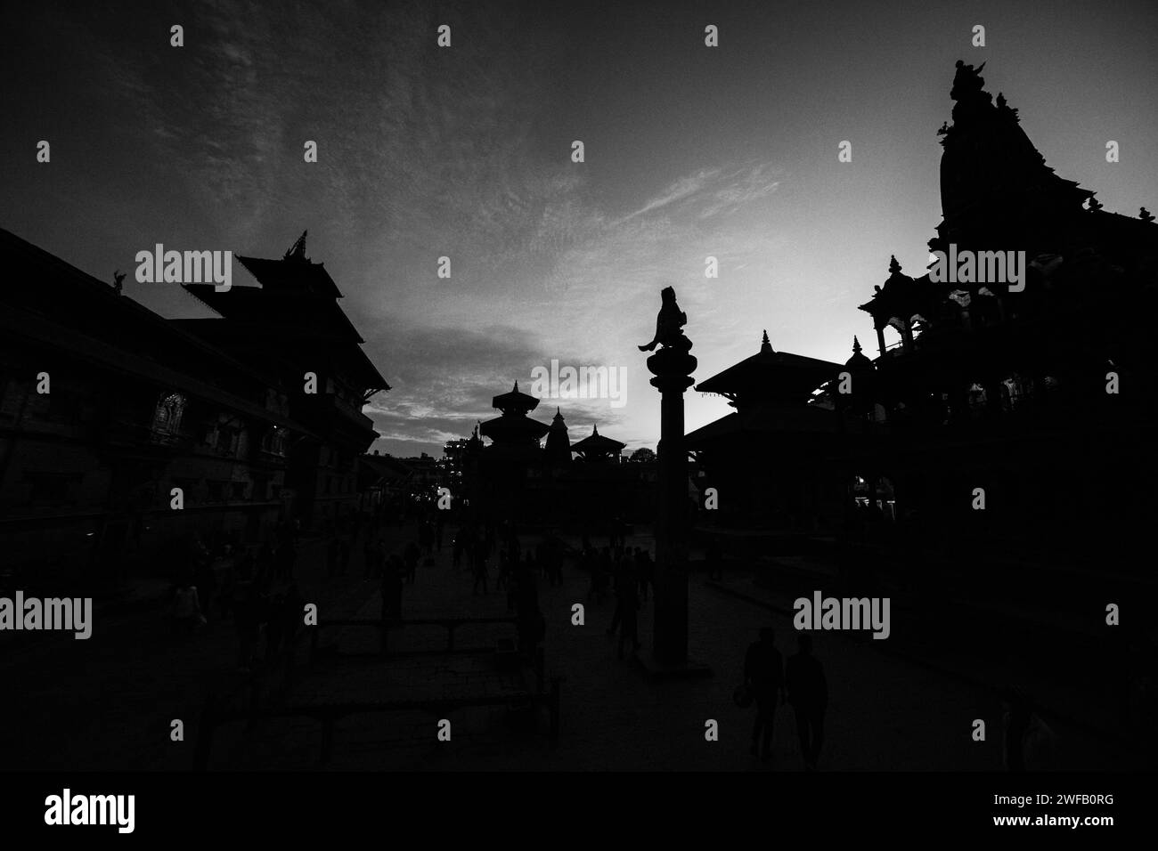 Patan Durbar Square, Katmandou, Népal. Banque D'Images