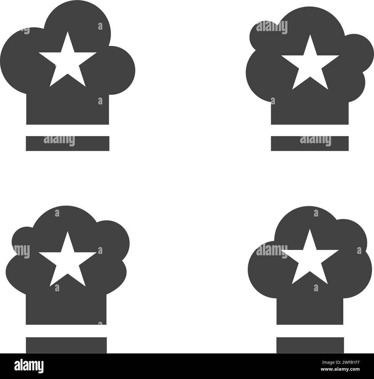 Icône vectorielle de modèle de logo Hat Chef Illustration de Vecteur