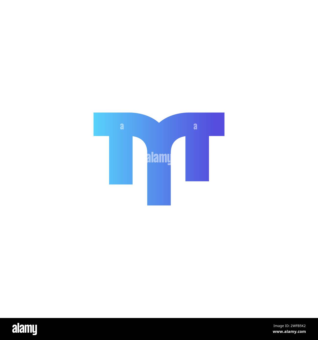 M logo Vector Illustration. Logo lettre M Strong Design Illustration de Vecteur