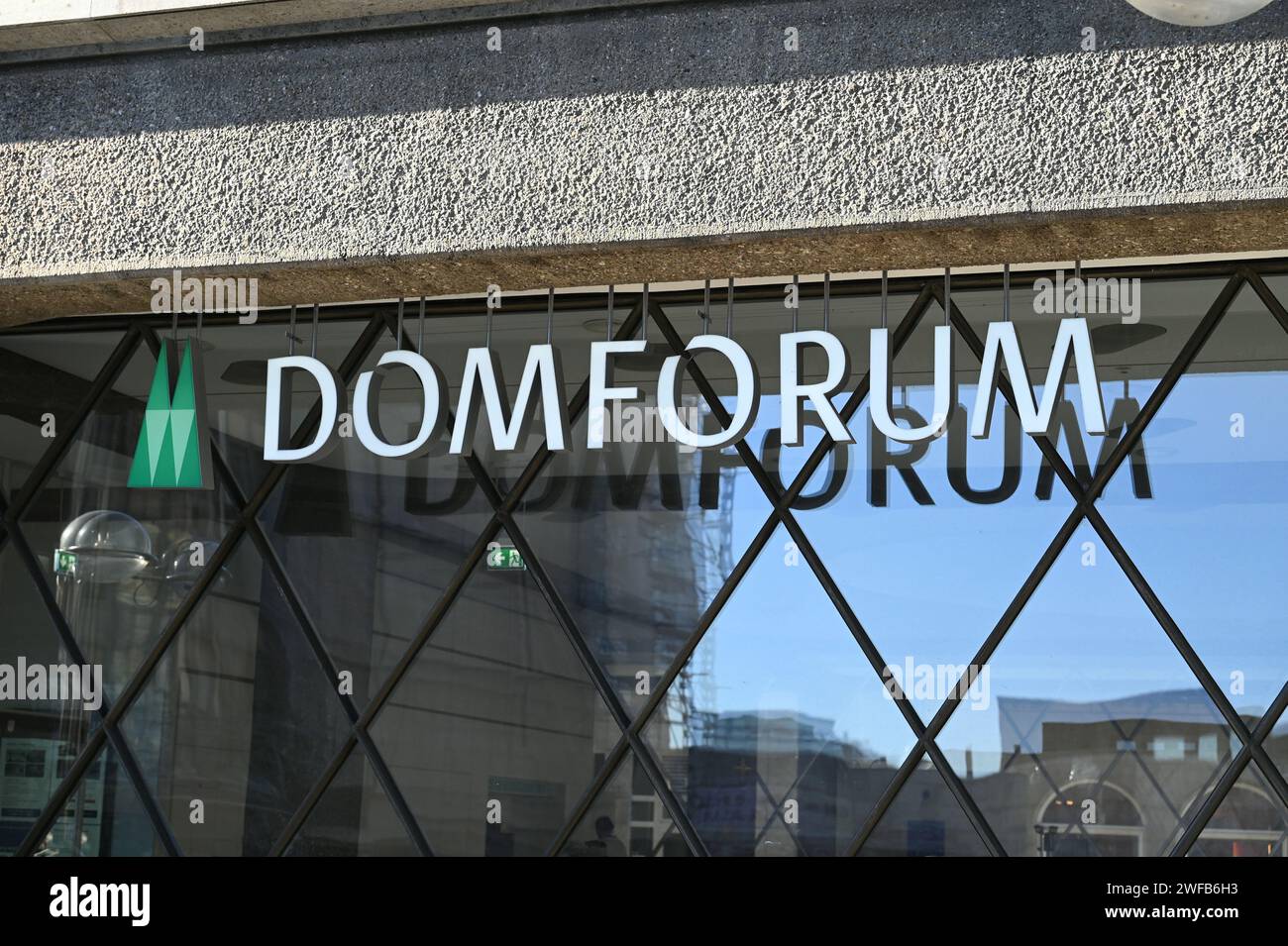 Cologne, Allemagne. 28 janvier 2024. Domforum at Cologne Cathedral Credit : Horst Galuschka/dpa/Horst Galuschka dpa/Alamy Live News Banque D'Images