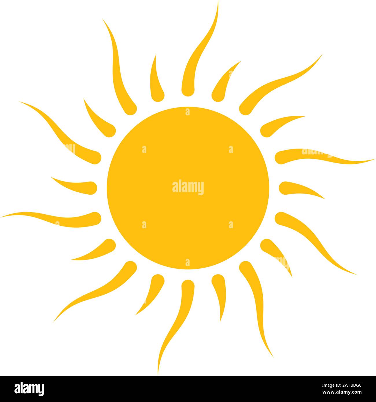 Vector illustration sun Logo Icône Template design Illustration de Vecteur