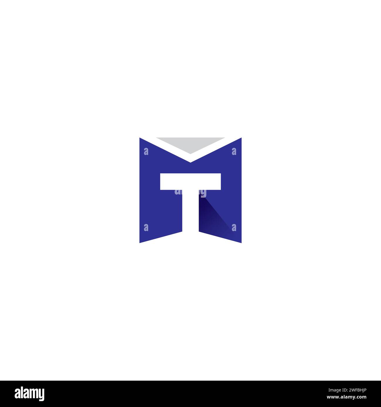 Vecteur de logo MT. Logo initial Letter TM Illustration de Vecteur