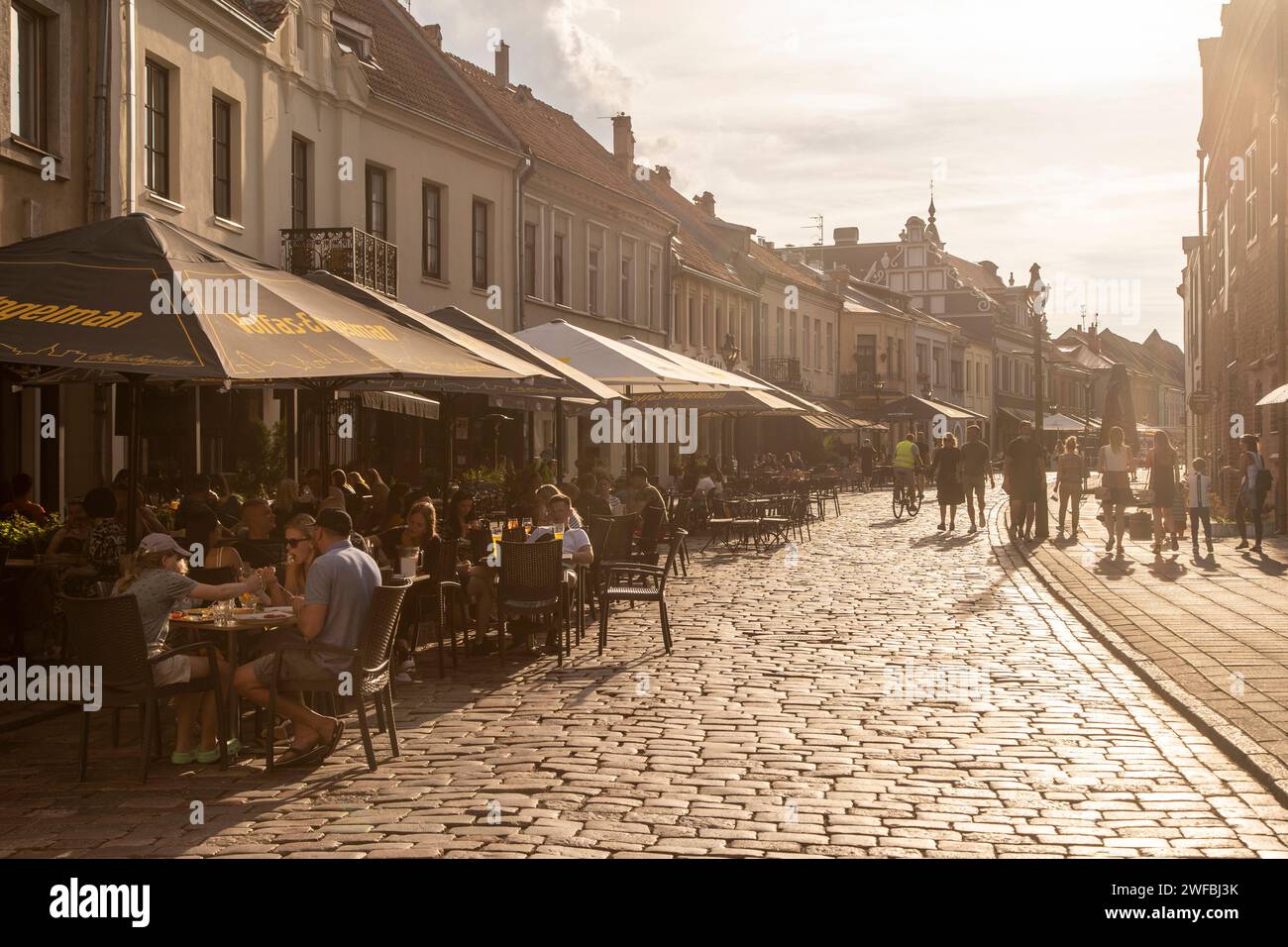 Kaunas, Lituanie : Vilniaus gatvė Banque D'Images