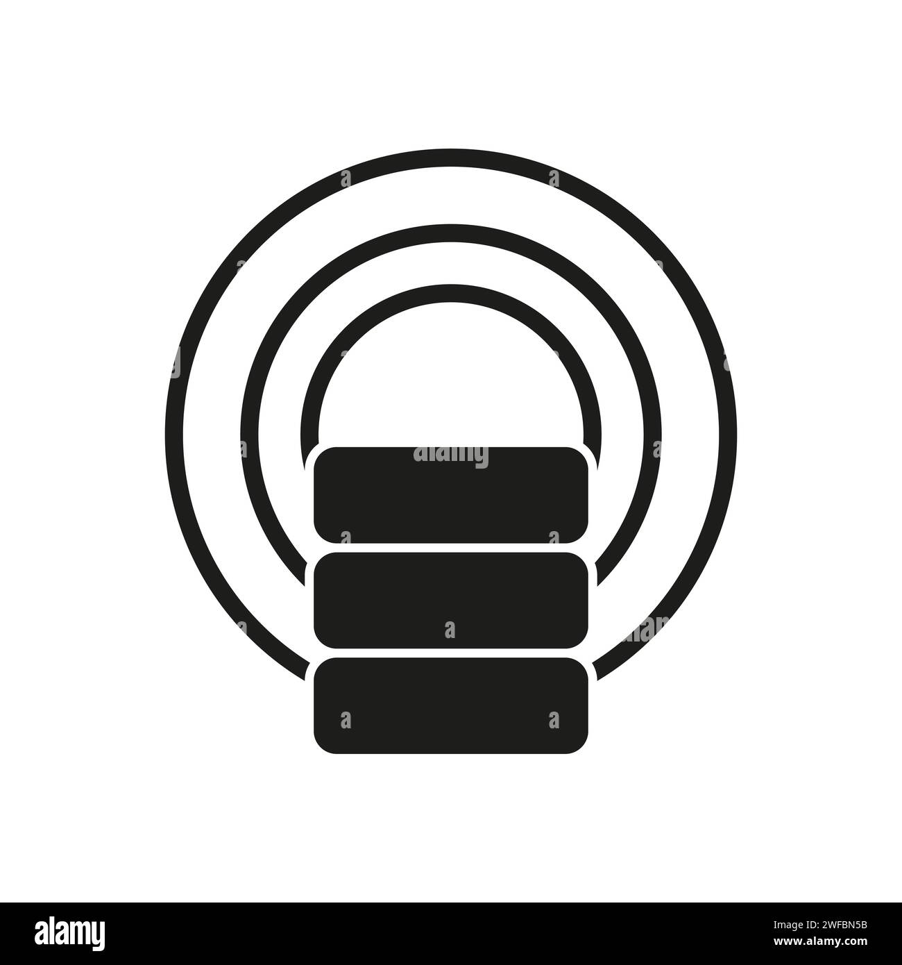 Bouclier de sphère de base de données. Illustration vectorielle. SPE 10. Image de stock. Illustration de Vecteur