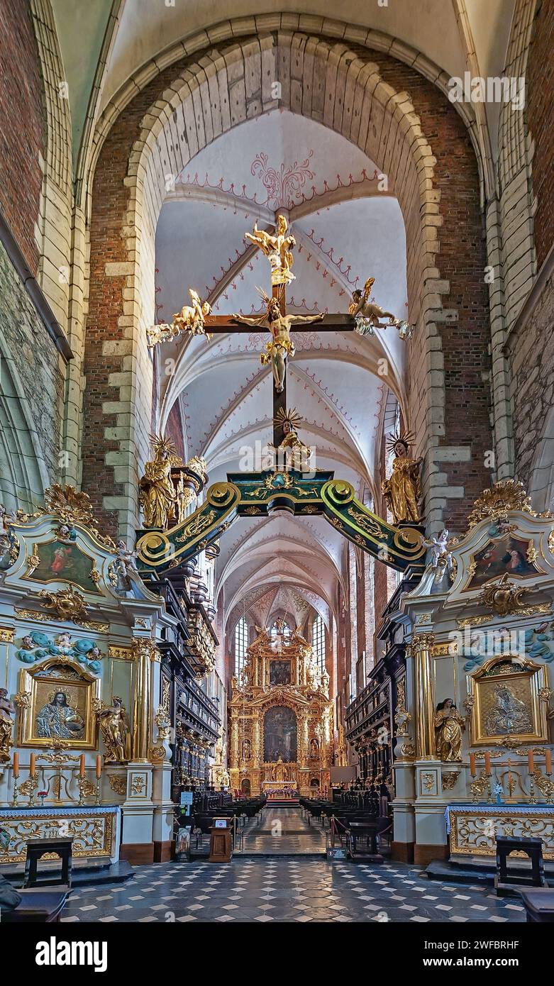 Église Corpus Christi (Koscil Bozego Ciala) à Kazimierz, Cracovie, Pologne Banque D'Images