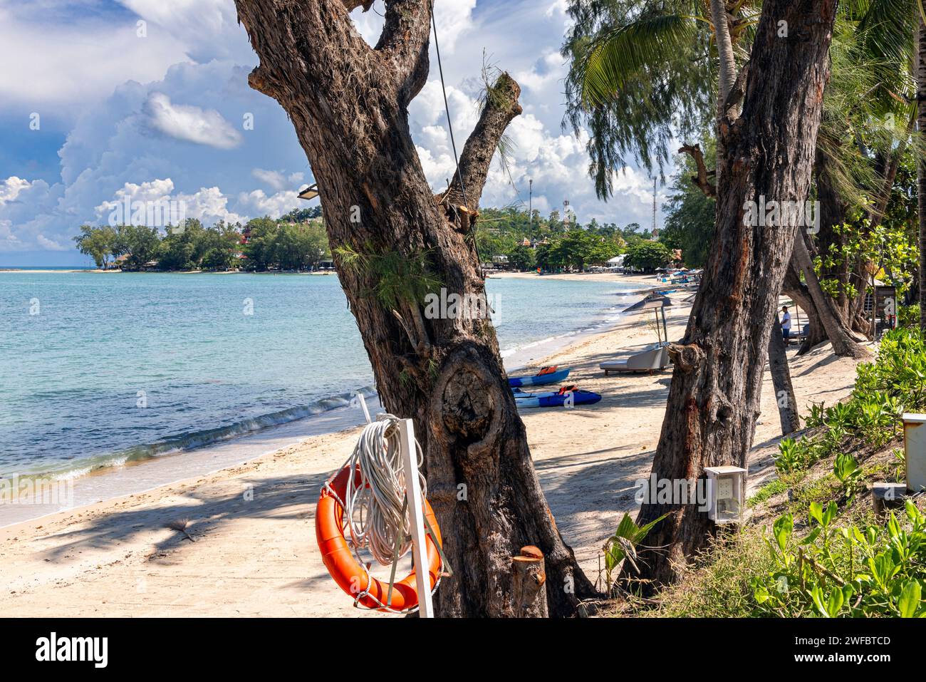 Plage de Choeng mon, Bo Phut, Ko Samui, Thaïlande Banque D'Images