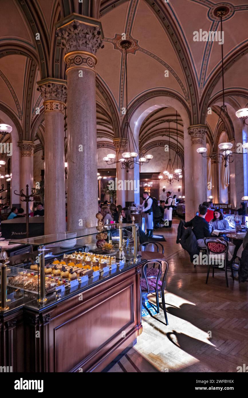 Cafe du centre de Vienne Autriche Banque D'Images