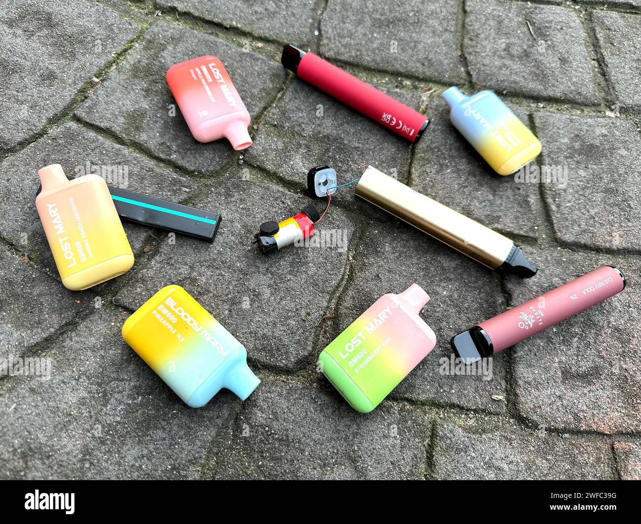 Vapeurs abandonnées Banque D'Images