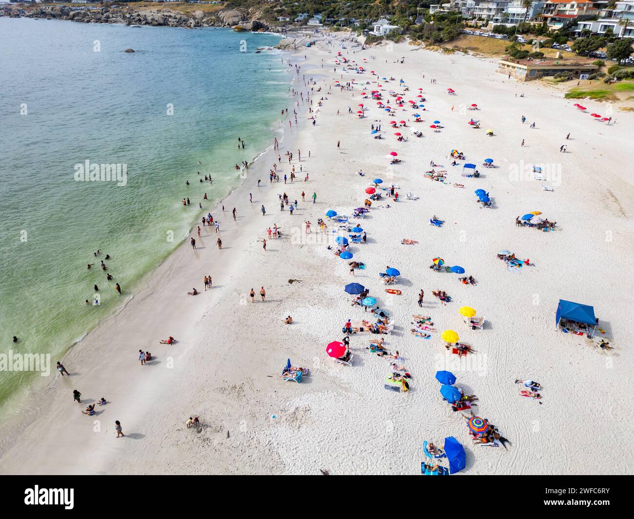Camps Bay Beach, camps Bay, Cape Town, Afrique du Sud Banque D'Images