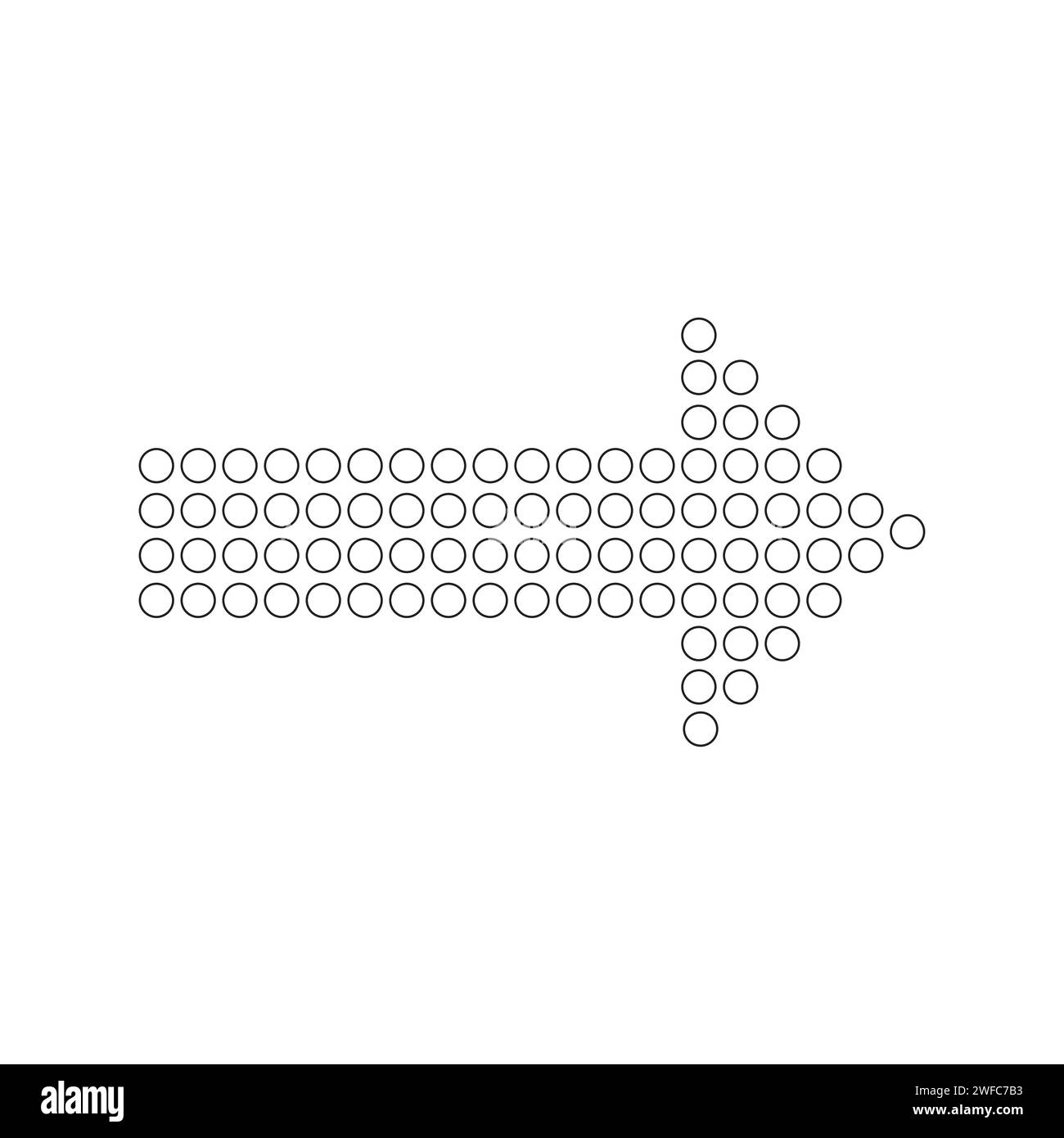 Flèche pointer. Signe créatif. Conception de l'application. Symbole du curseur droit. Elément numérique. Illustration vectorielle. Image de stock. SPE 10. Illustration de Vecteur