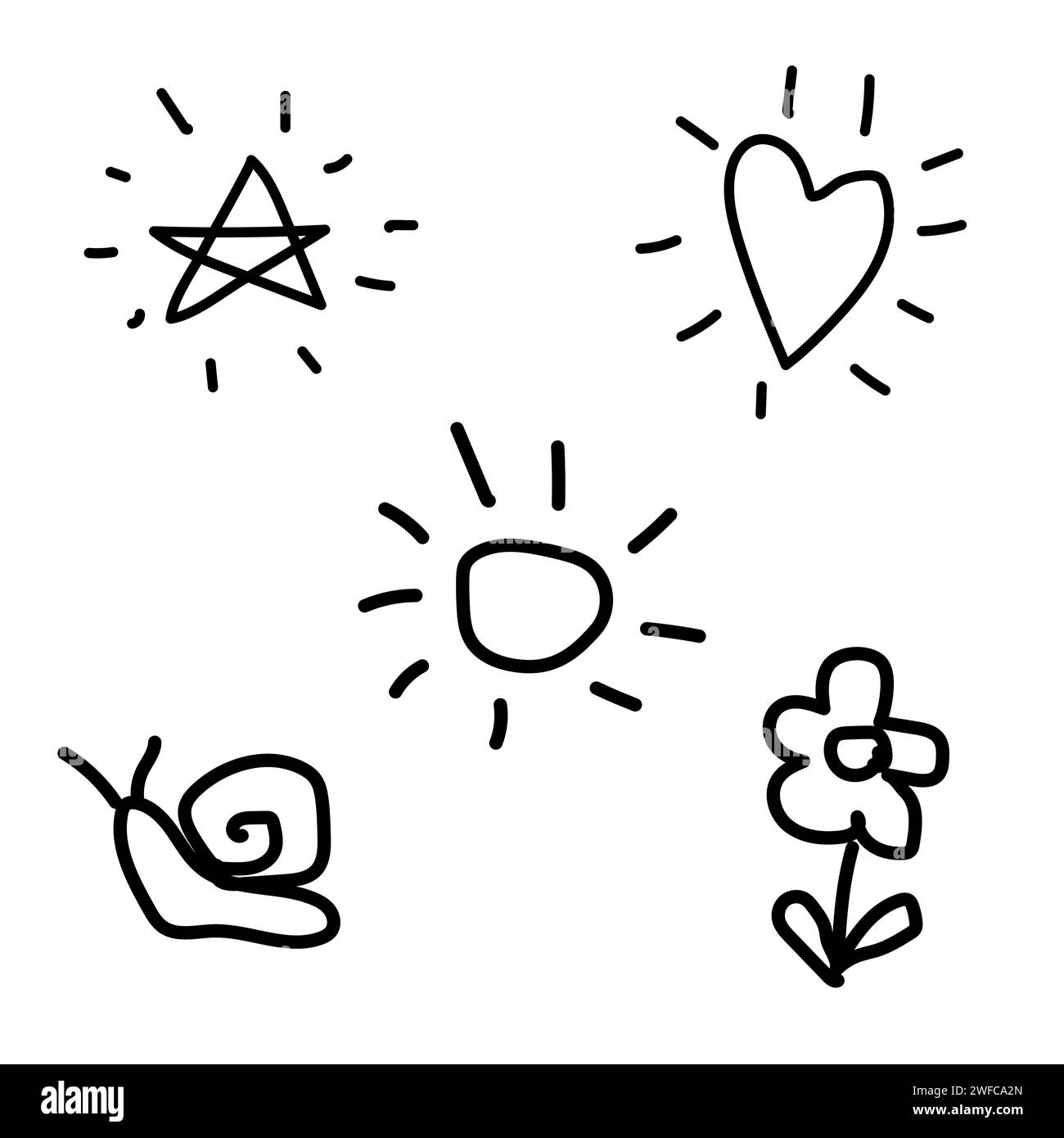 Dessin d'enfant de dessin animé nature pour la conception de papier. Motif enfant. Fond pastel. Fond d'été. Illustration vectorielle. image de stock. SPE 10. Illustration de Vecteur