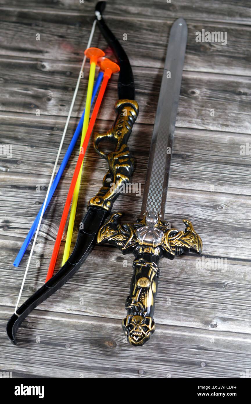 Toy Tir à l'arc arc et la flèche Set pour les enfants avec ventouse Arrows - Jeux - Jouets