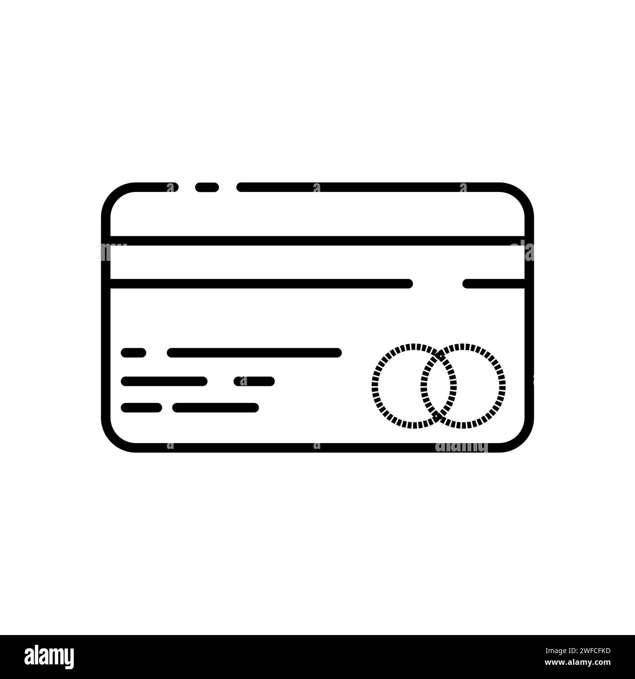 icône de carte de crédit. Concept de crédit bancaire. Illustration vectorielle. Image de stock. SPE 10. Illustration de Vecteur