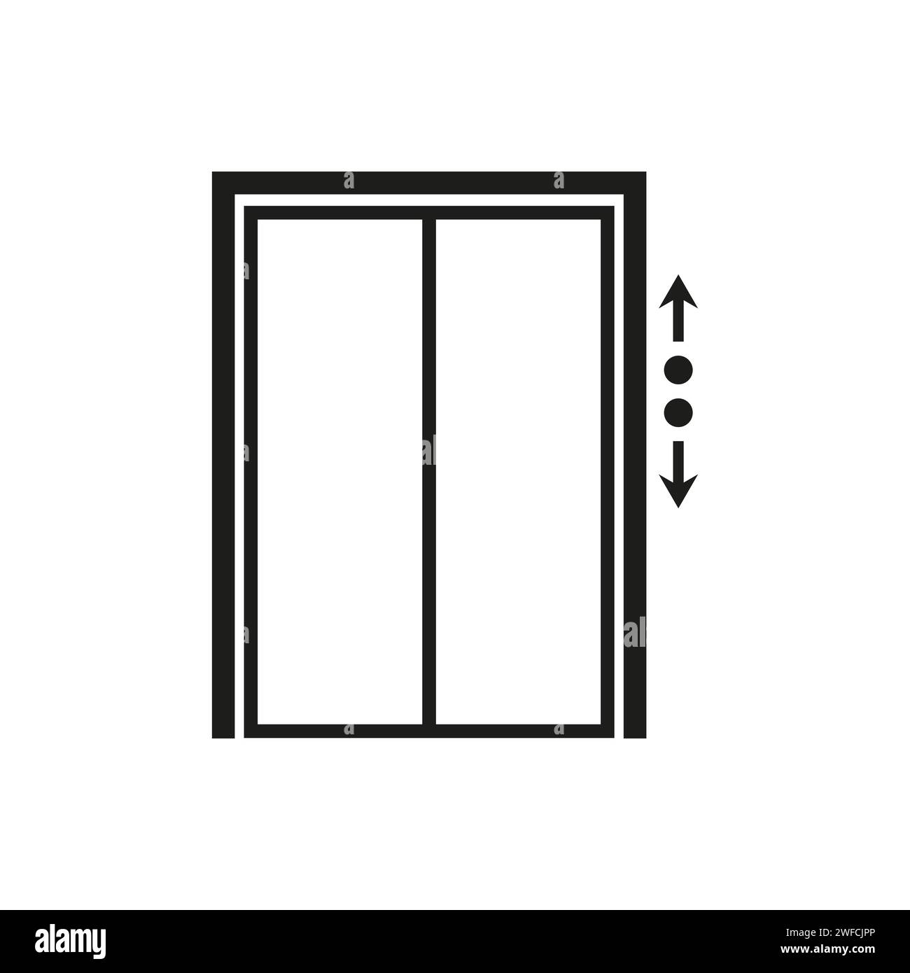 icône portes d'ascenseur. Illustration vectorielle. SPE 10. Illustration de Vecteur