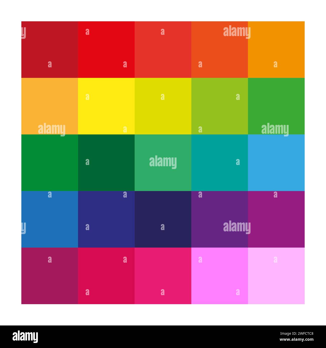 palette de couleurs sur fond bleu. Fond arc-en-ciel. Illustration vectorielle. Image de stock. SPE 10. Illustration de Vecteur