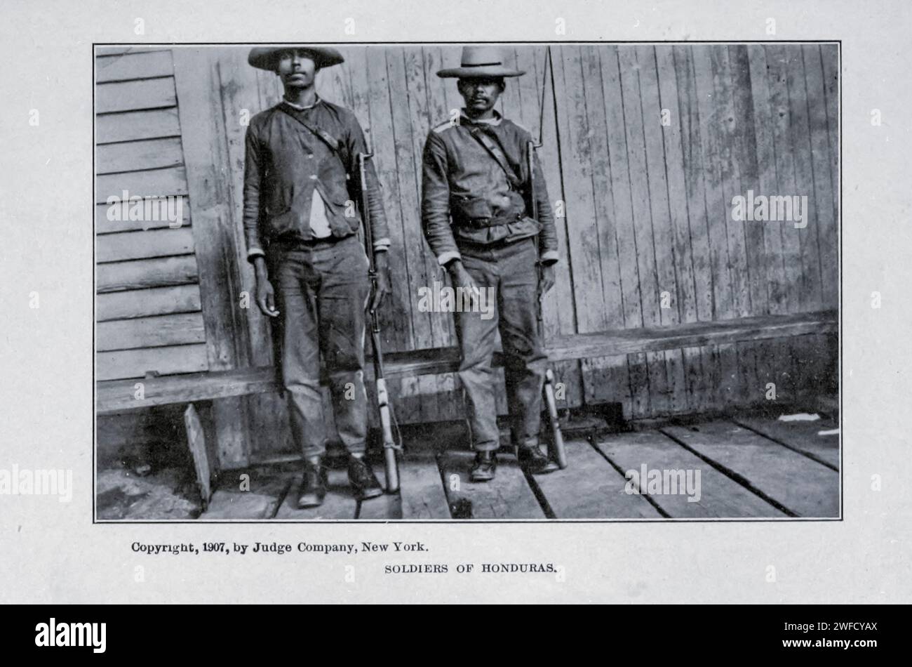 Soldats du Honduras Banque D'Images