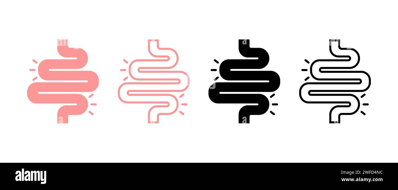 Intestinal, grande conception pour tous les buts. Intestinal abstrait pour la conception médicale. Illustration vectorielle. image de stock. SPE 10. Illustration de Vecteur