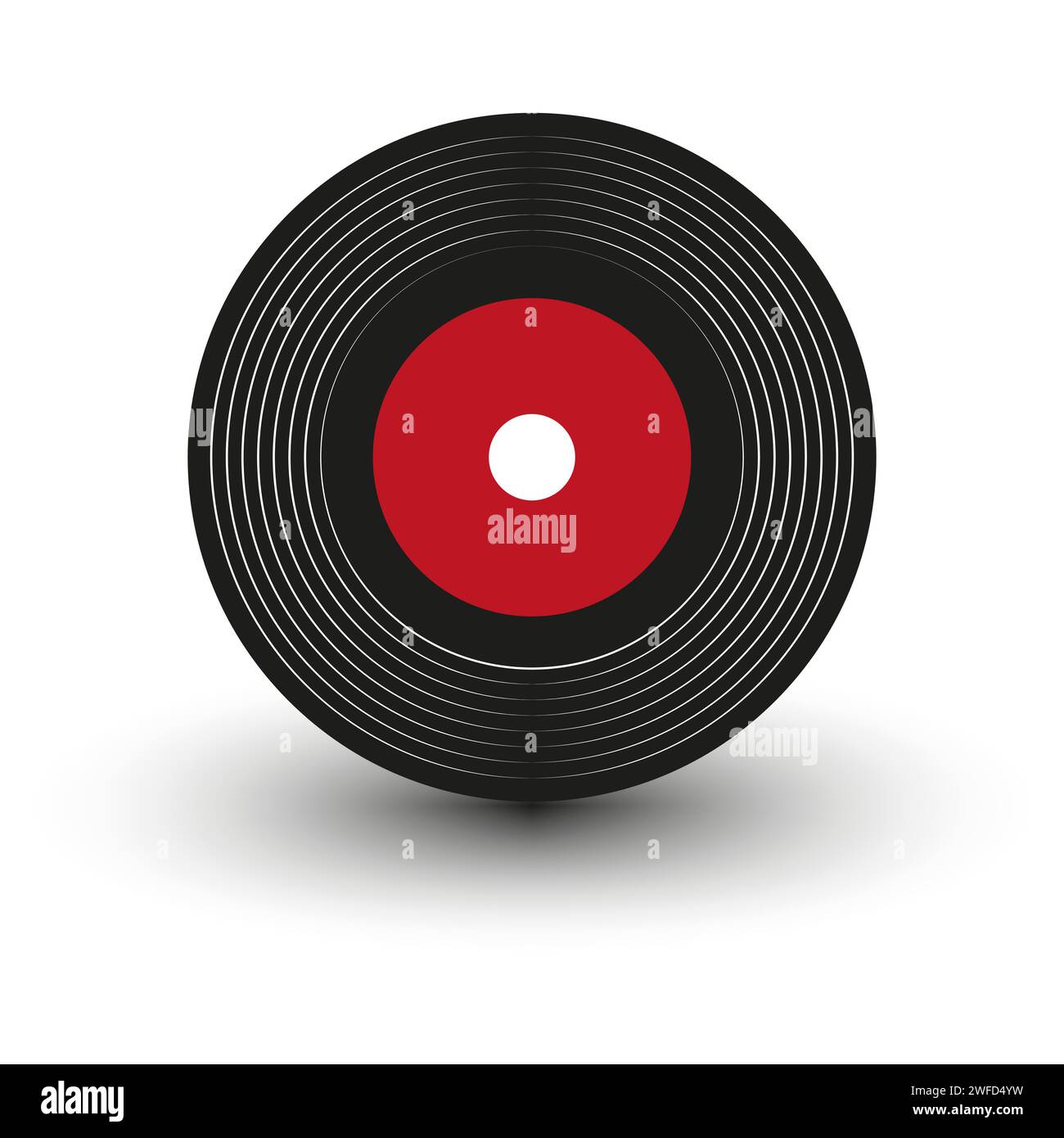 Disque vinyle atmosphérique simple. Illustration vectorielle. SPE 10. Illustration de Vecteur