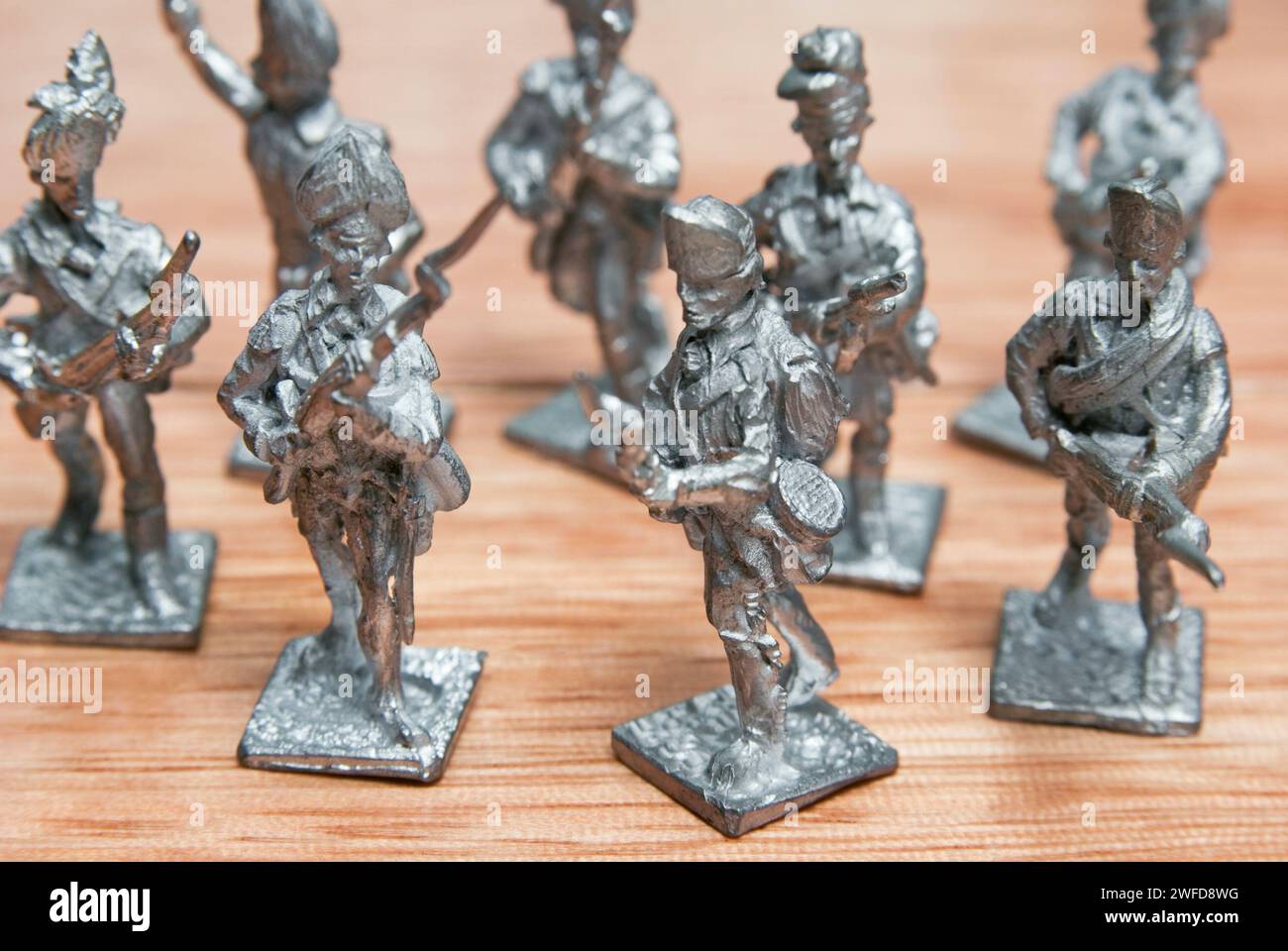 Groupe de soldats de plomb miniature Banque D'Images