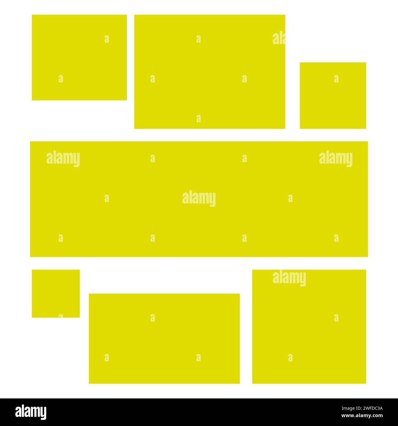 Cadre pour photos et images. Collage photo ou puzzle. Modèles collage cadres pour photo. Illustration vectorielle. SPE 10. Image de stock. Illustration de Vecteur