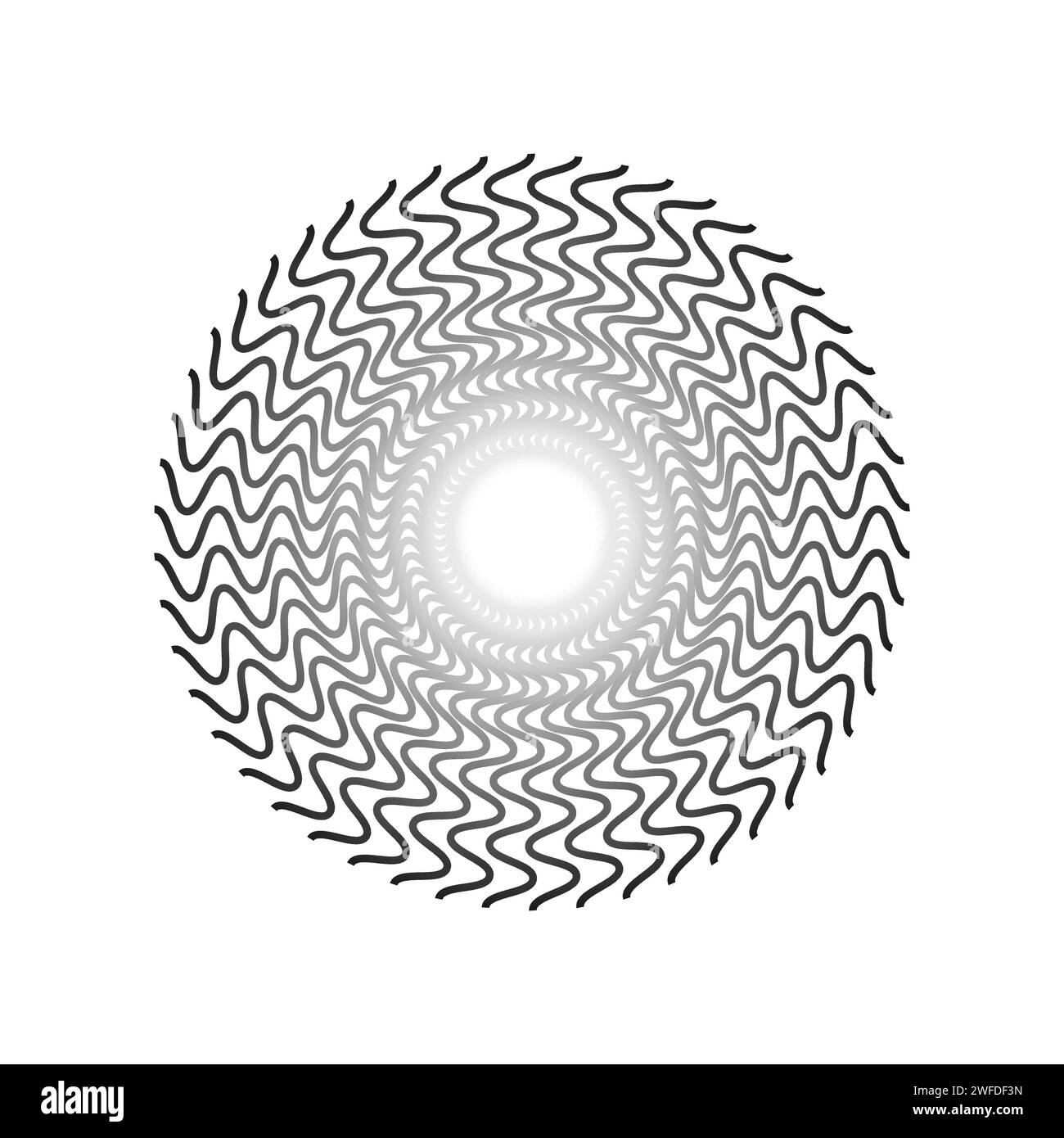 Élément spiralé, tourbillonnaire, torsadé. Whirlpool cyclique, conception de contortion Whirlwind. Illustration vectorielle. SPE 10. Illustration de Vecteur