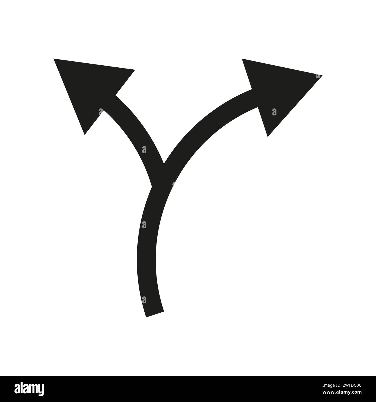 Symbole de flèche bidirectionnelle, icône de flèche. Illustration vectorielle. image de stock. SPE 10. Illustration de Vecteur