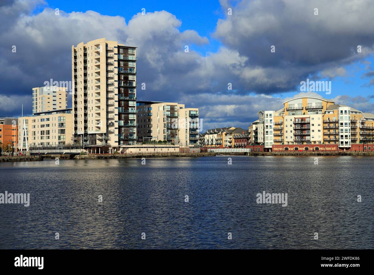 Roath Basin, Cardiff Bay, pays de Galles, Royaume-Uni. Banque D'Images