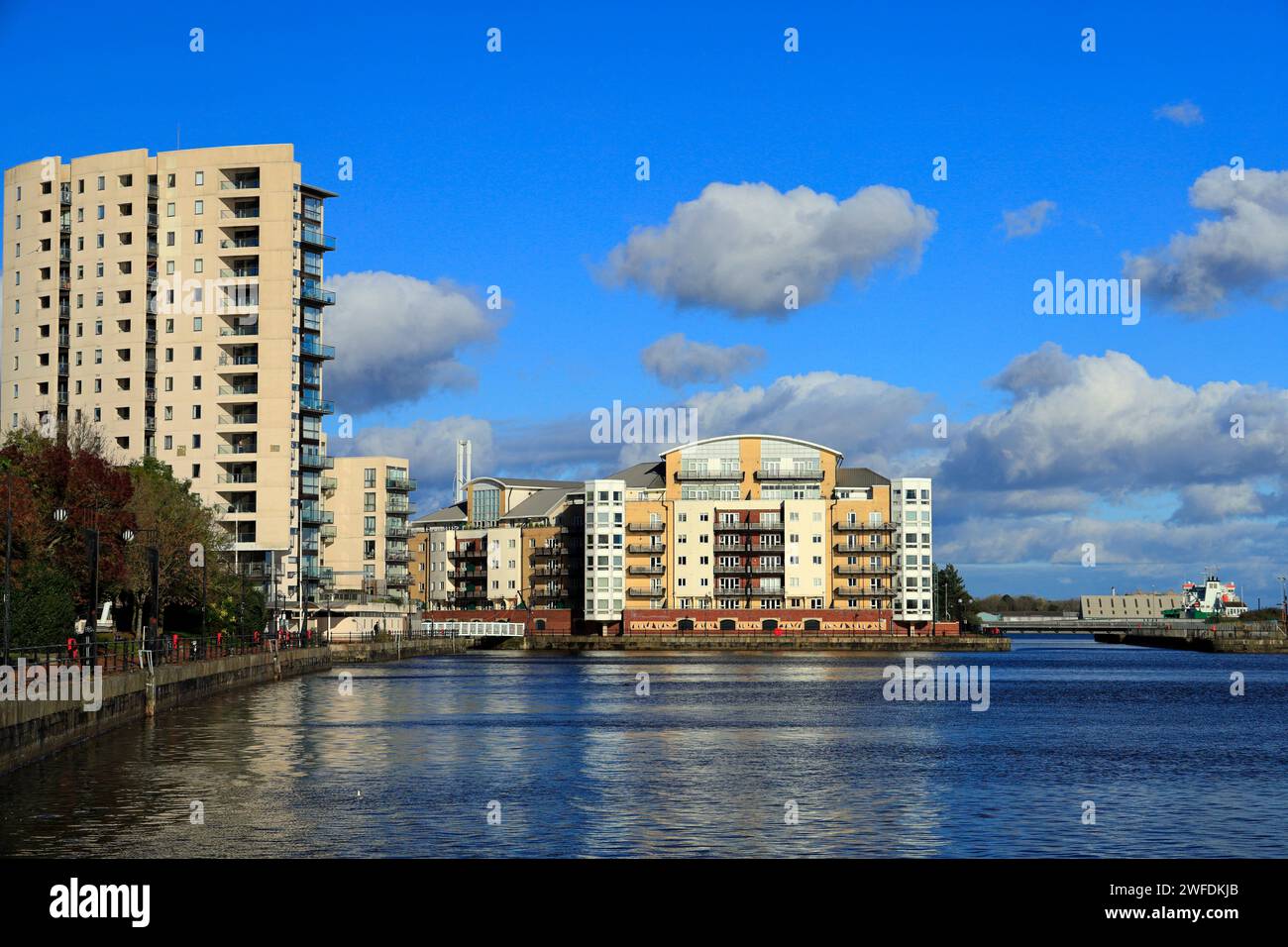 Roath Basin, Cardiff Bay, pays de Galles, Royaume-Uni. Banque D'Images