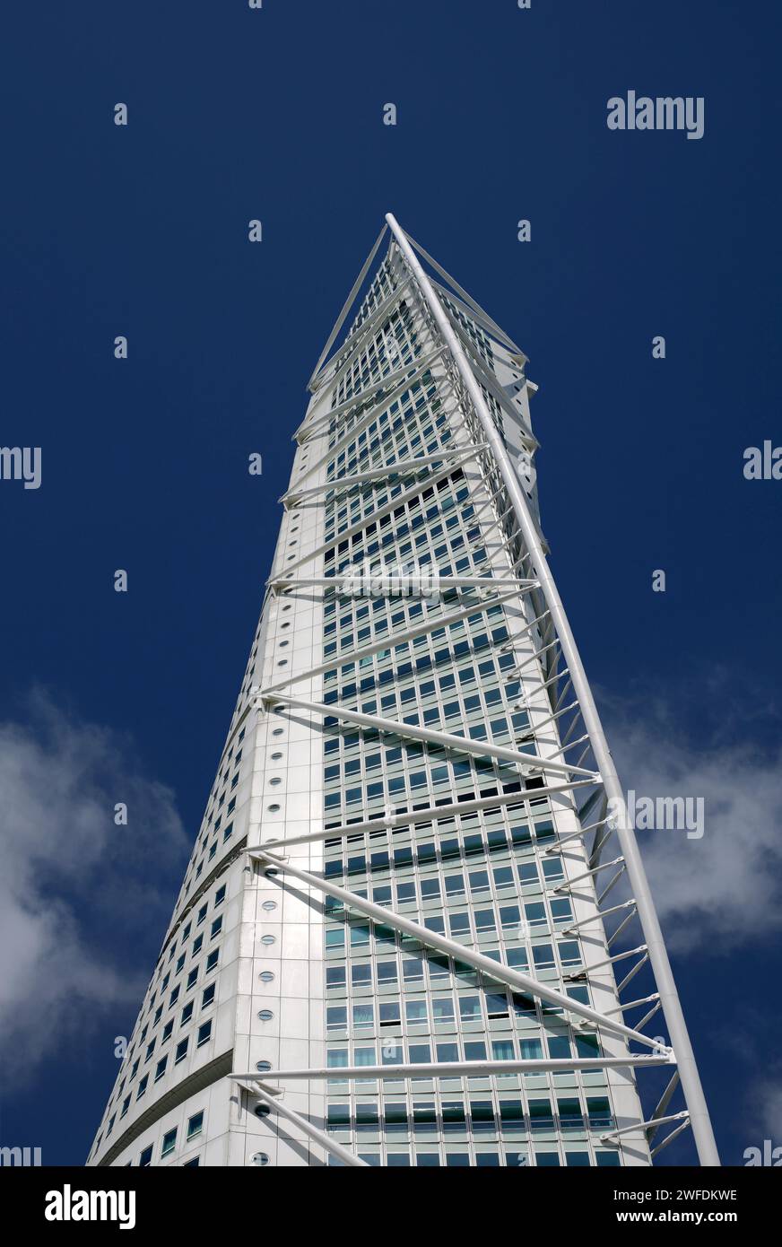 La tour Turning Torso, Malmo, Suède. Banque D'Images