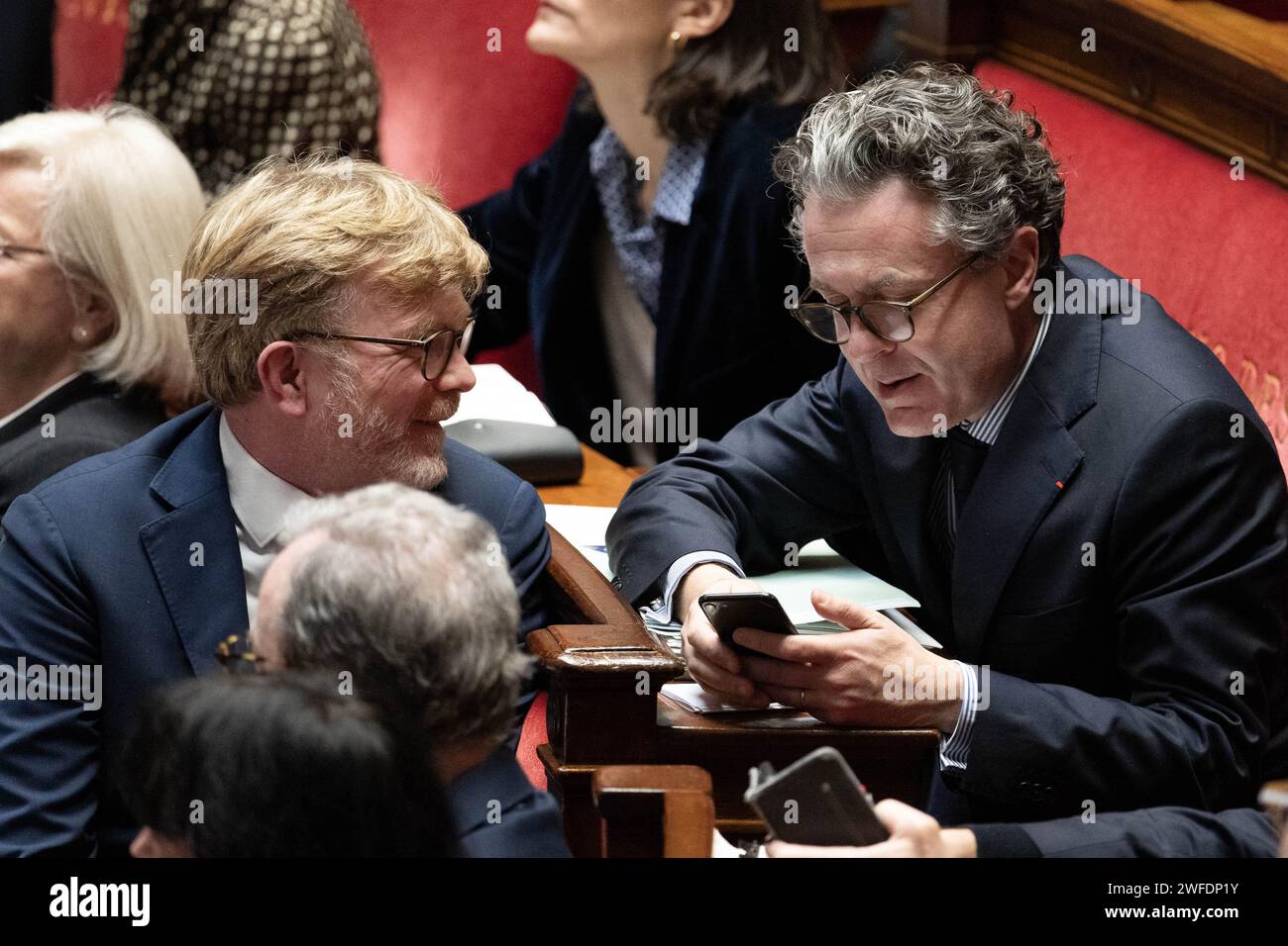 Paris, France. 28 janvier 2024. Catherine Vautrin, ministre français du