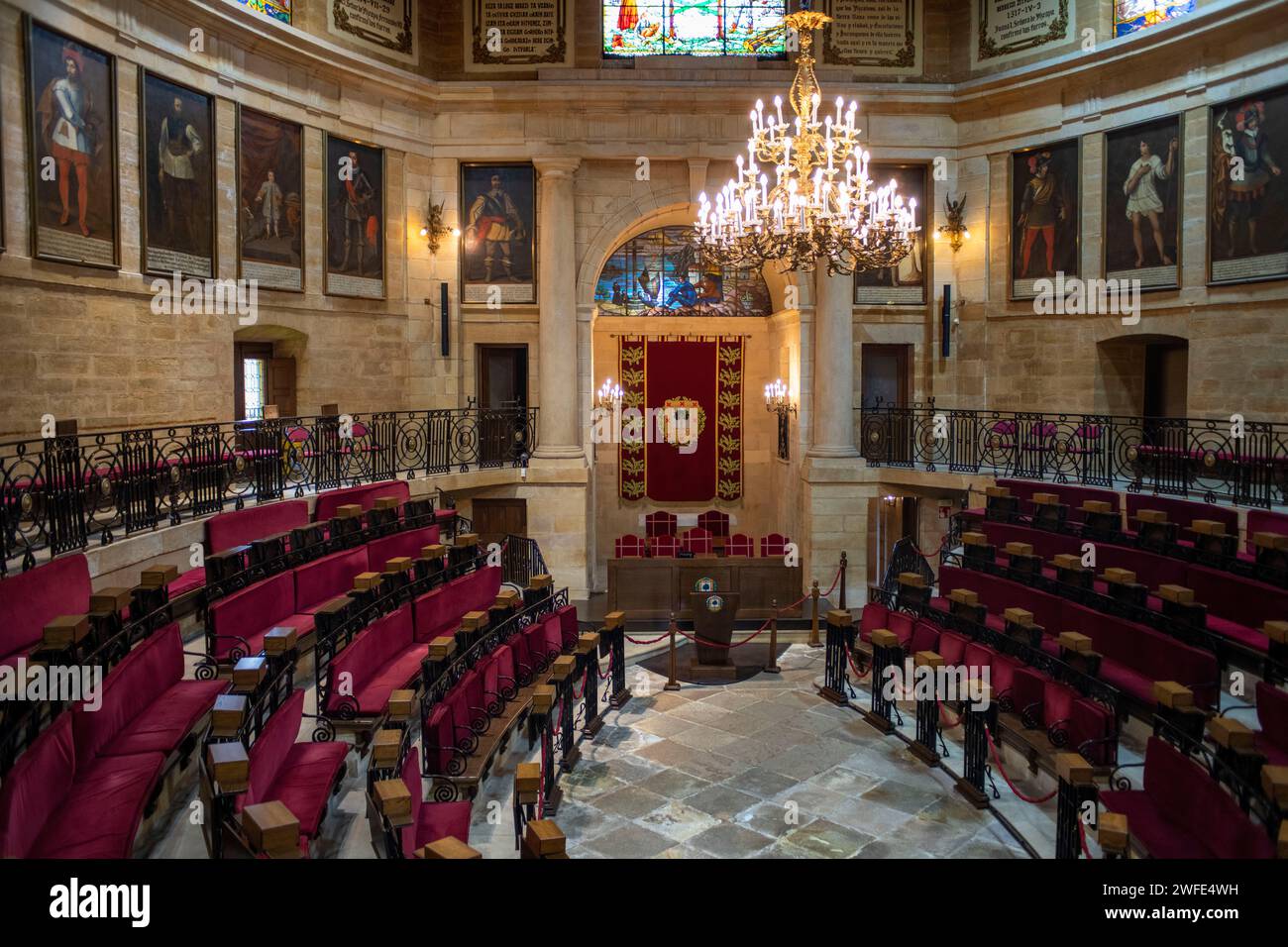 Maison des Assemblées ou Casa de Juntas, Parlement du pays basque, Gernika Lumo, province de Biscaye, Pais Vasco, Euskadi, Espagne Banque D'Images