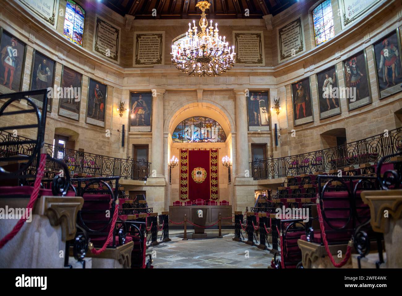 Maison des Assemblées ou Casa de Juntas, Parlement du pays basque, Gernika Lumo, province de Biscaye, Pais Vasco, Euskadi, Espagne Banque D'Images