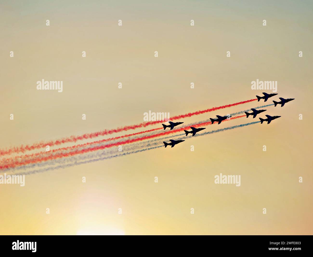 la patrouille de France Banque D'Images