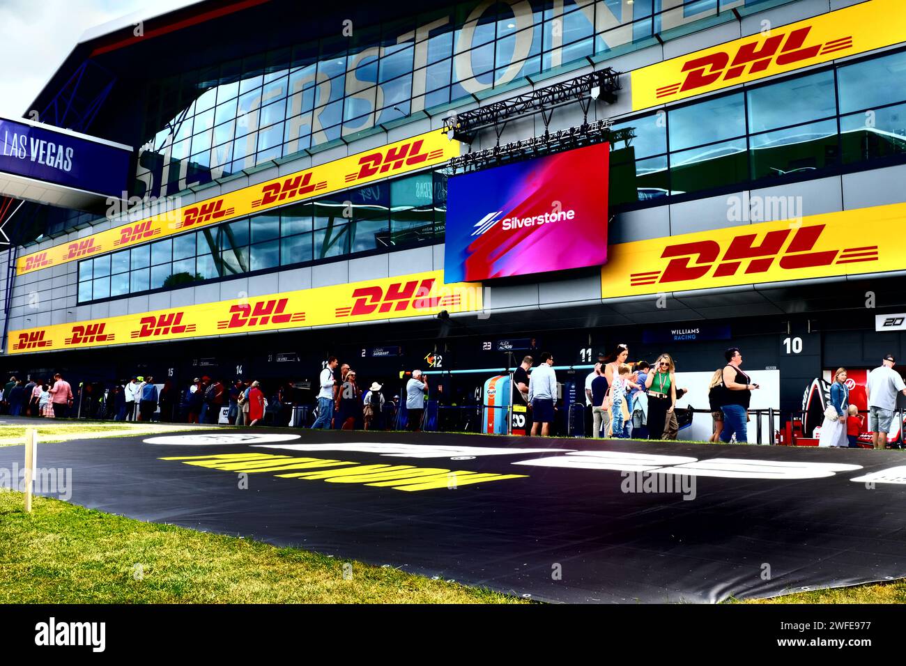 Pitlane au Grand Prix de Grande-Bretagne 2023 Banque D'Images