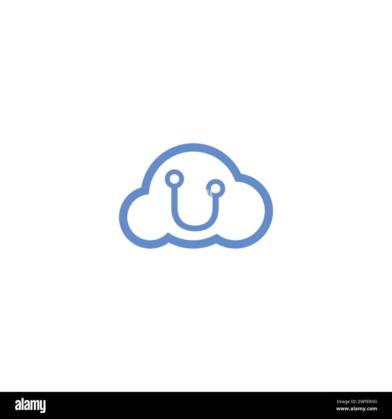 Creative Cloud concept de conception de données vecteur de modèle de style plat. Illustration vectorielle Illustration de Vecteur