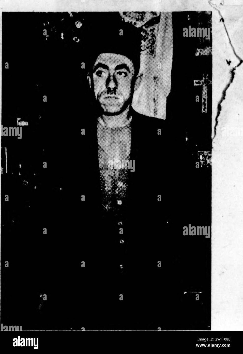 Portrait du cordonnier Ahed Abu El Haj Kando qui a été impliqué dans la vente initiale des rouleaux de la mer morte Banque D'Images