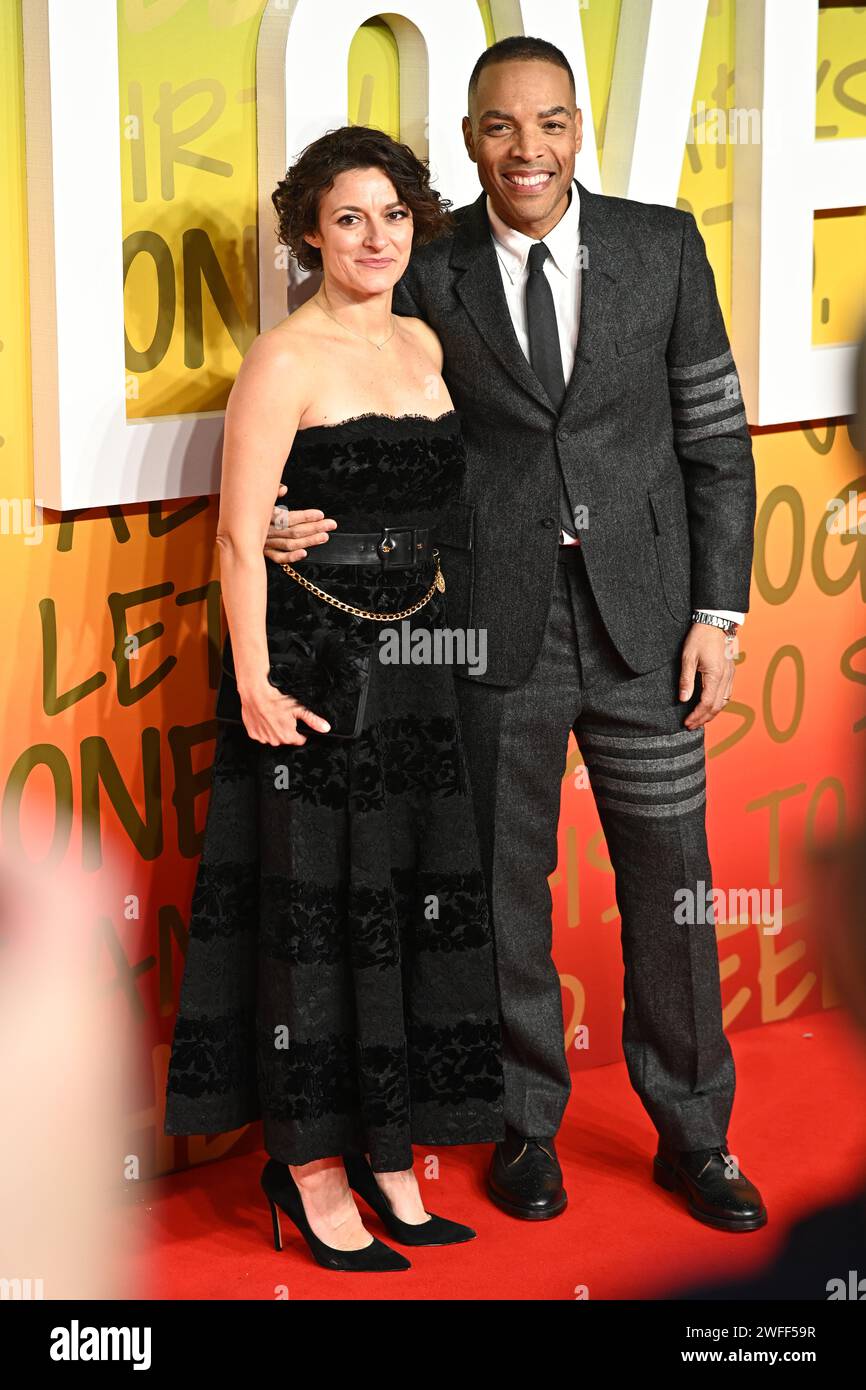 Londres, Royaume-Uni. 30 janvier 2024. Chiara Bernasconi et Reinaldo Marcus Green assistent à la première britannique de Bob Marley : One Love au BMX IMAX, Londres, Royaume-Uni. Crédit : Voir Li/Picture Capital/Alamy Live News Banque D'Images