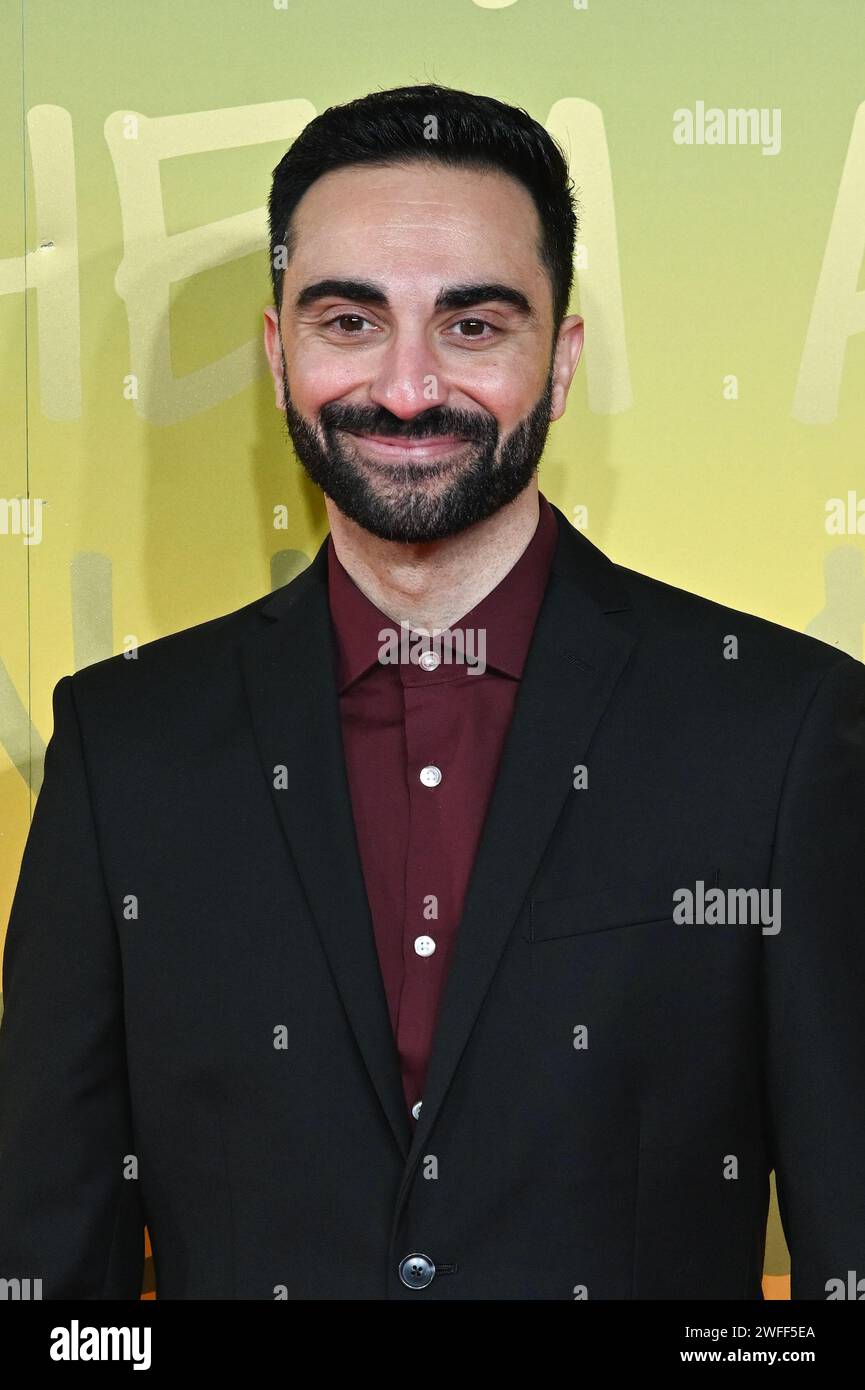 Londres, Royaume-Uni. 30 janvier 2024. Lee Majdoub assiste à la première britannique de Bob Marley : One Love au BMX IMAX, Londres, Royaume-Uni. Crédit : Voir Li/Picture Capital/Alamy Live News Banque D'Images