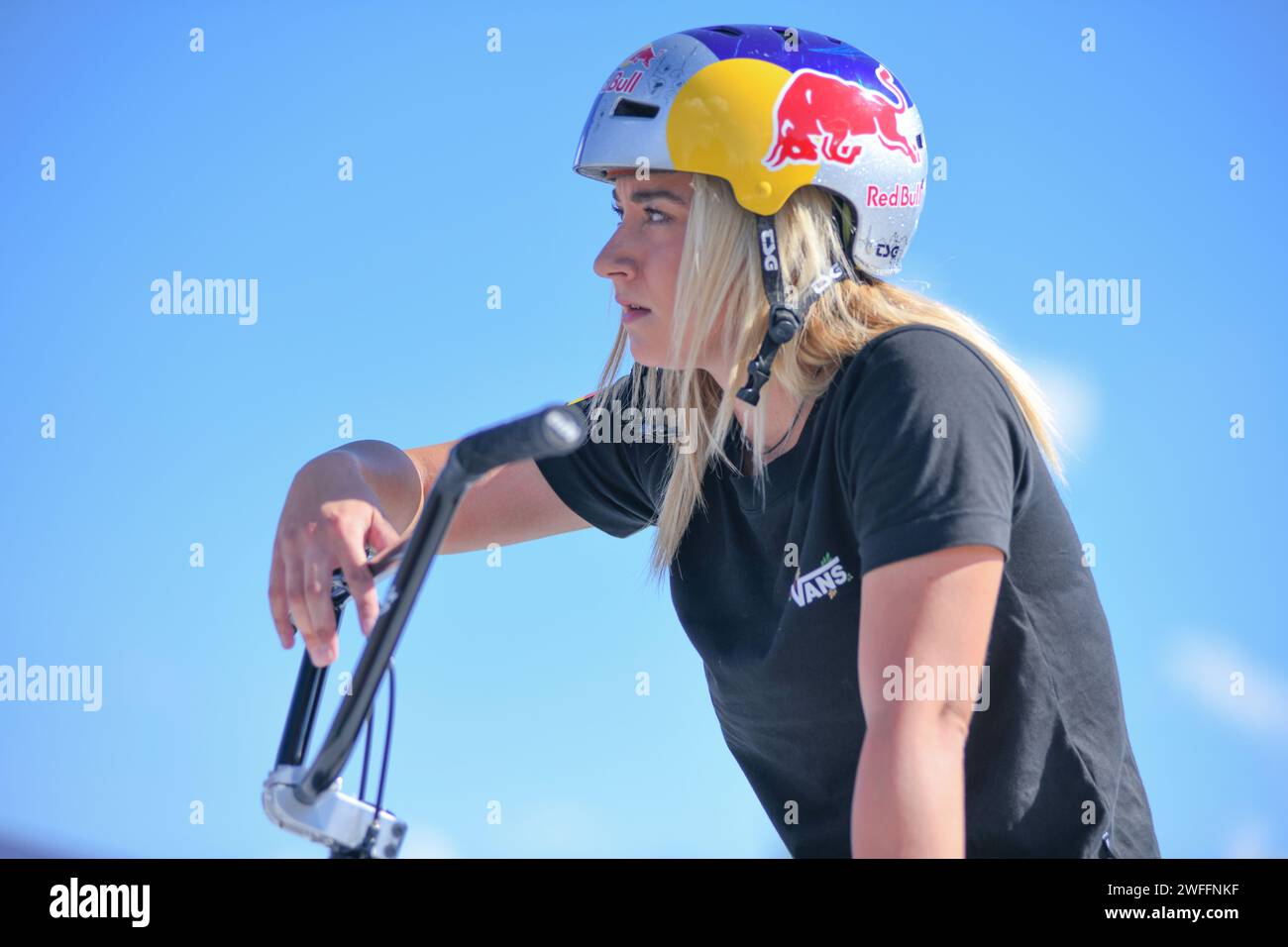 Lara Lessmann (Allemagne). BMX Freestyle femmes. Championnats d'Europe Munich 2022 Banque D'Images