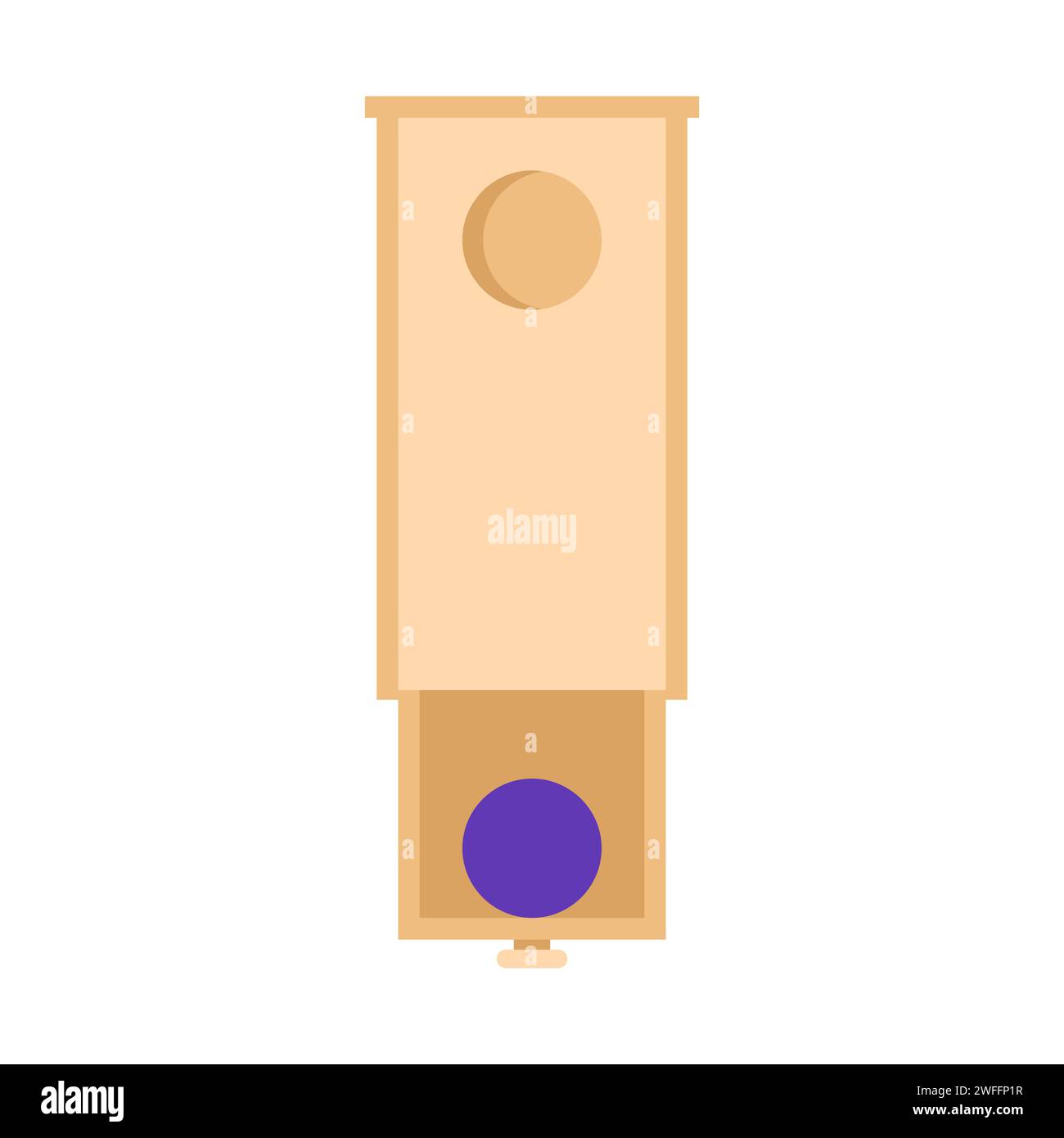 L'éducation Montessori pour le développement précoce. Illustration vectorielle de dessin animé de jeu coloré en bois Illustration de Vecteur