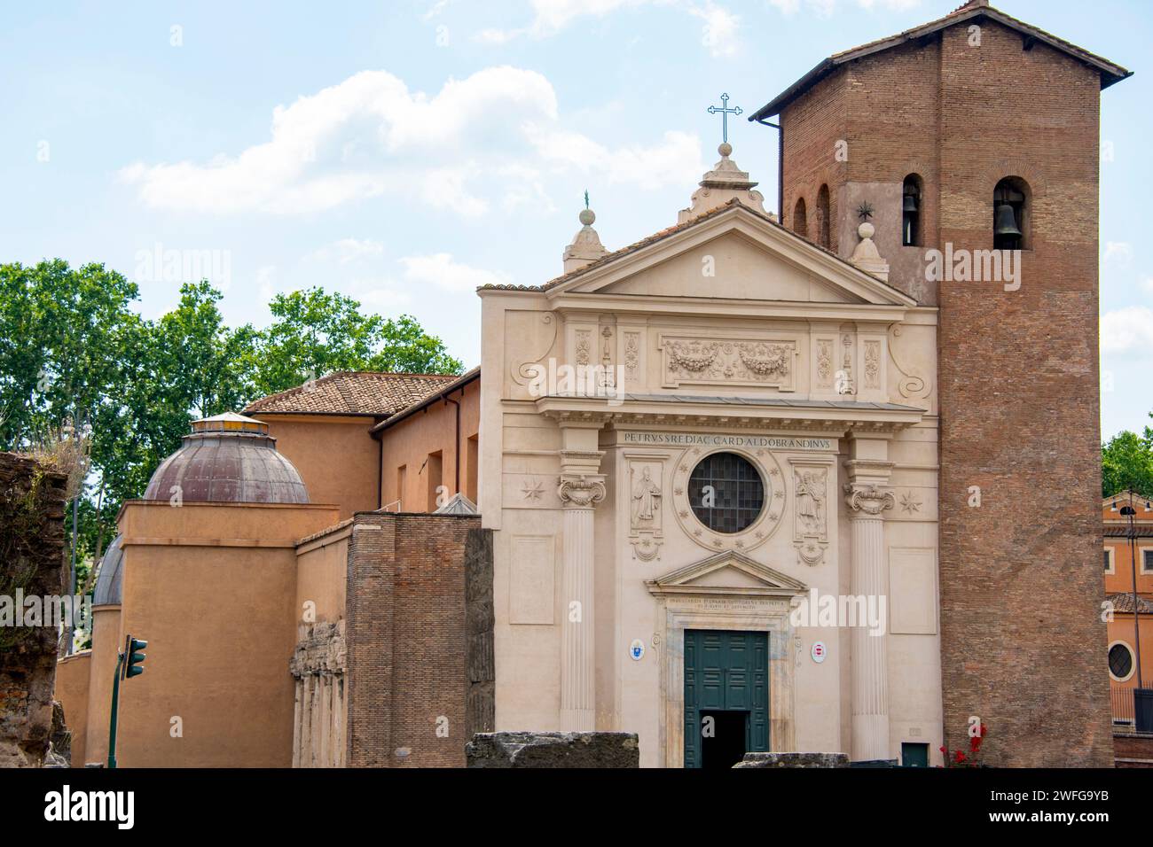 Église San Nicola à Carcere - Rome - Italie Banque D'Images