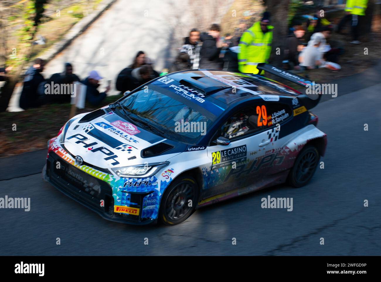 WRC 2024 Monte-Carlo Power Stage Banque D'Images