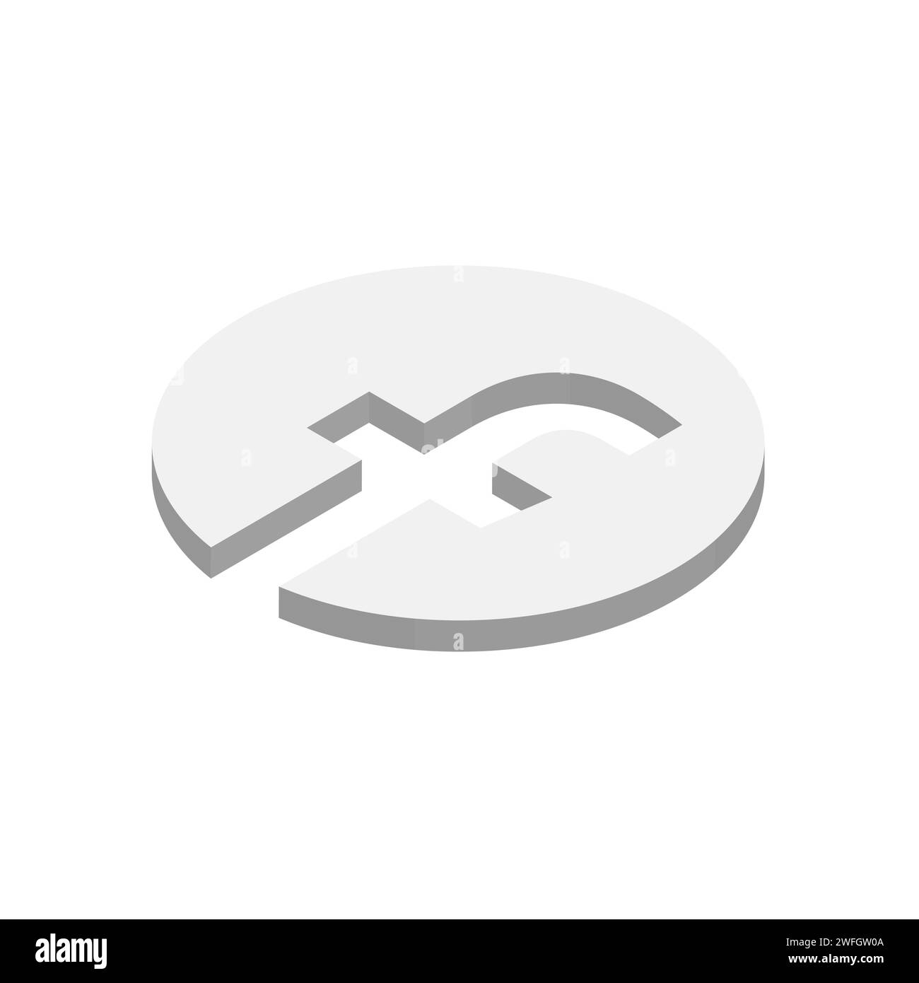 Icône de l'application de médias sociaux Facebook. Illustration vectorielle isométrique 3D. Illustration de Vecteur