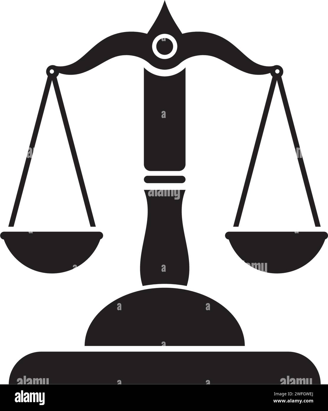 Loi sur la justice logo modèle vecteur illusutration design Illustration de Vecteur