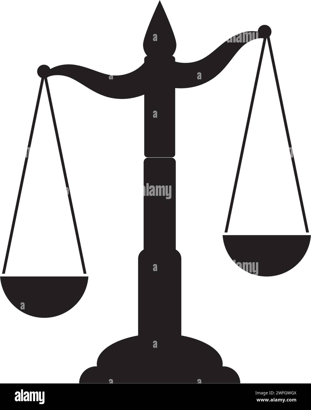 Loi sur la justice logo modèle vecteur illusutration design Illustration de Vecteur