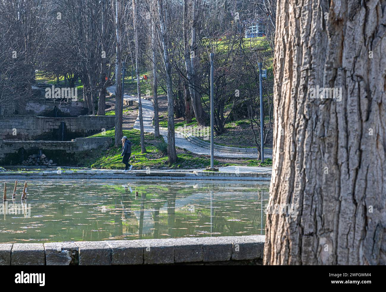 Segmenler Park est un parc à Ankara. Couvrant une superficie de 67 mille mètres carrés, le parc comprend également des piscines, Banque D'Images