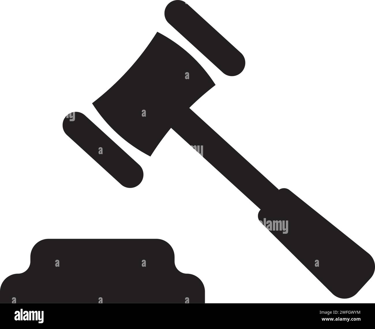 Loi sur la justice logo modèle vecteur illusutration design Illustration de Vecteur