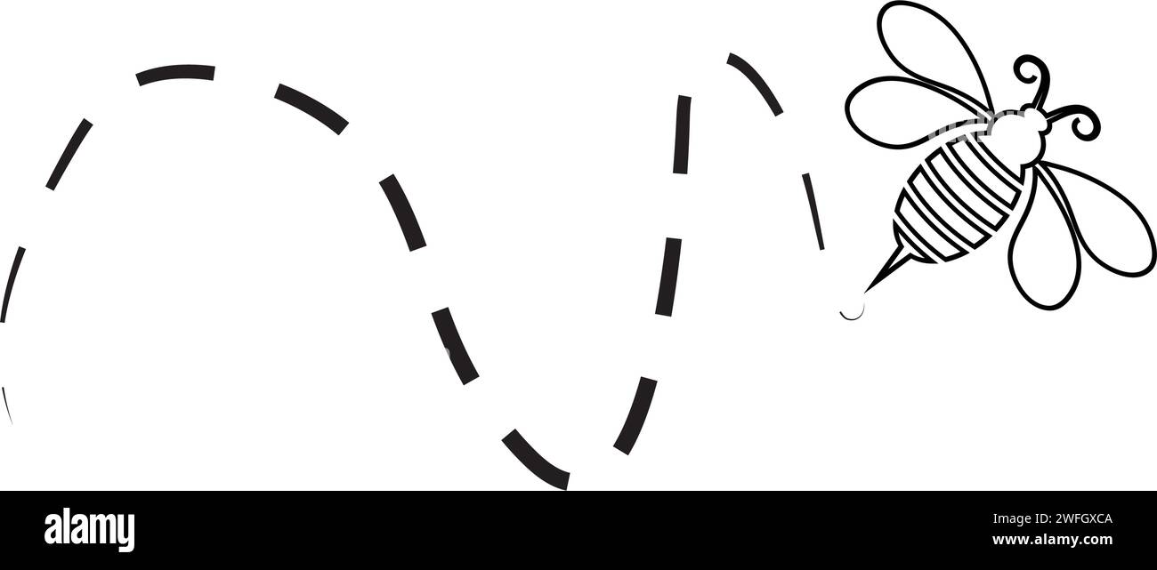 Bee Icon Vector Illustration design modèle de logo Illustration de Vecteur